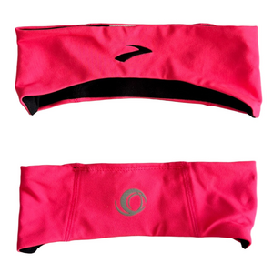Brooks Notch Thermal Headband in Bright Pink